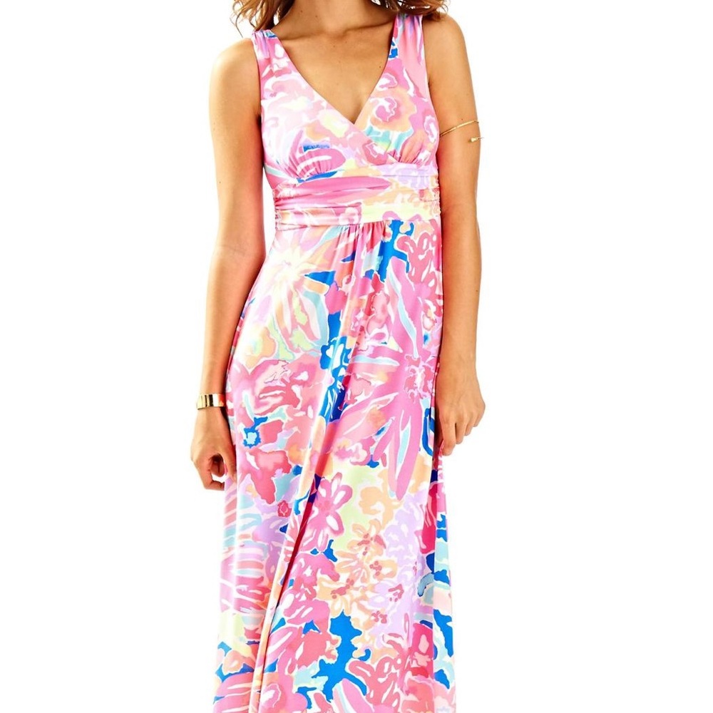 Lilly Pulitzer Sloane Maxi Playa hermosa xxs